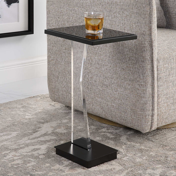 Angle Accent Table Black-Furniture-Uttermost-Lighting Design Store