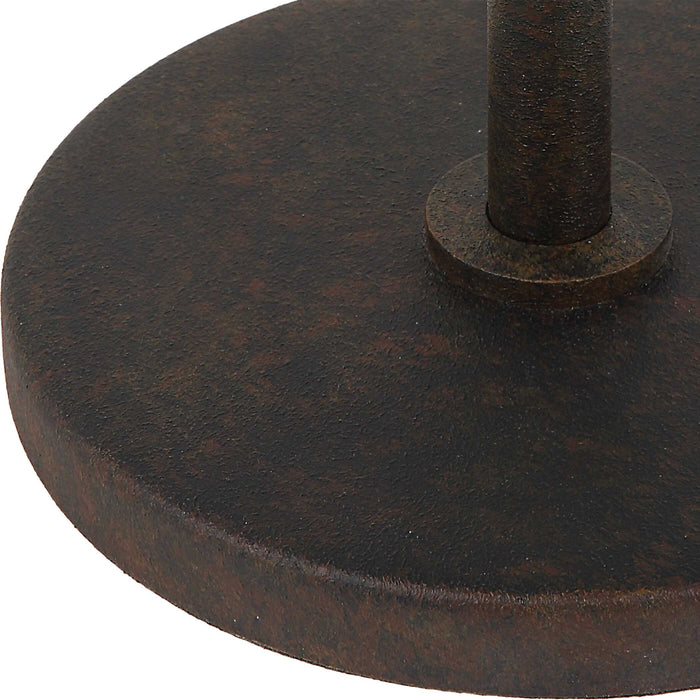 Forge Accent Table Brown-Furniture-Uttermost-Lighting Design Store