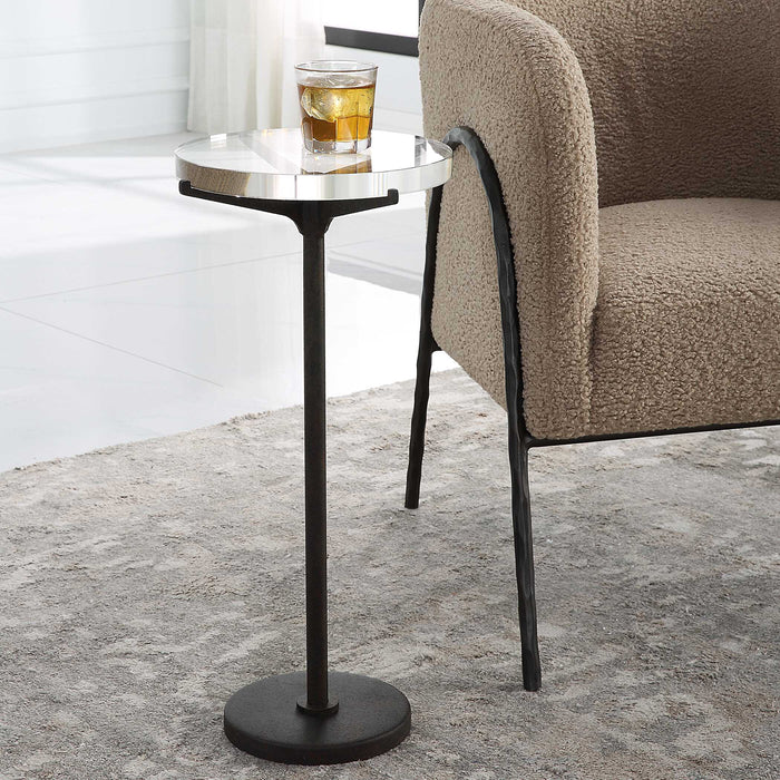 Forge Accent Table Brown-Furniture-Uttermost-Lighting Design Store