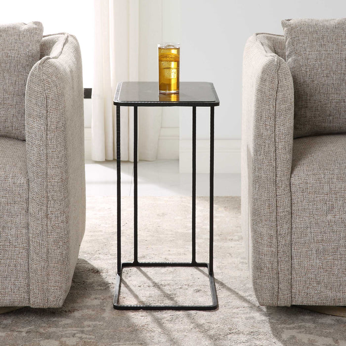 Cavern Accent Table Polished Bluestone-Furniture-Uttermost-Lighting Design Store