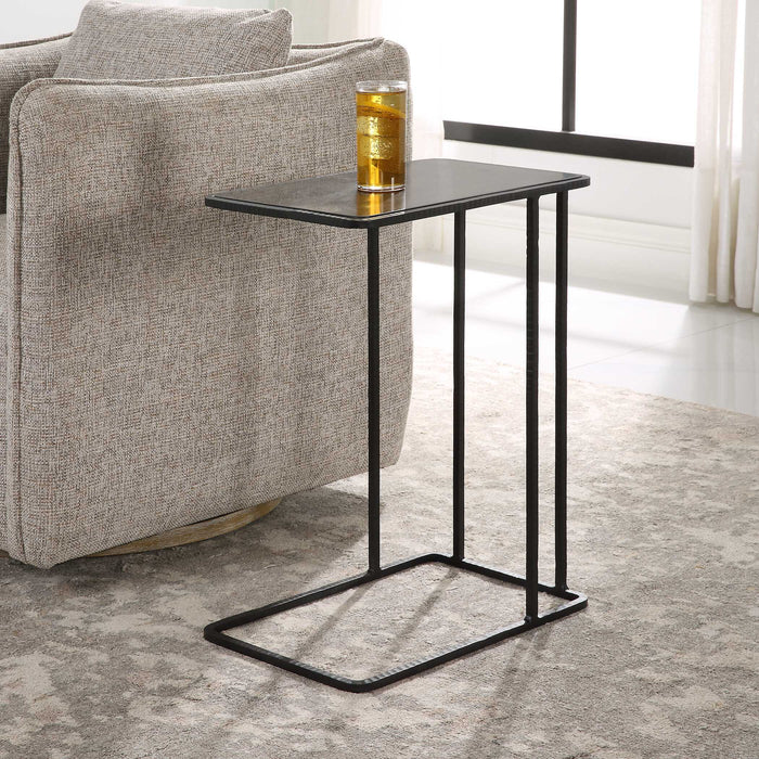 Cavern Accent Table Polished Bluestone-Furniture-Uttermost-Lighting Design Store