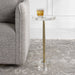 Groove Drink Table Brushed Gold-Furniture-Uttermost-Lighting Design Store
