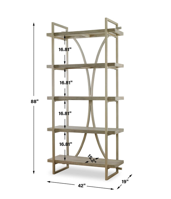Sway Etagere Silver Leaf-Furniture-Uttermost-Lighting Design Store