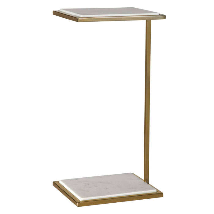 Elevate Drink Table Brushed Brass-Furniture-Uttermost-Lighting Design Store
