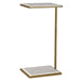 Elevate Drink Table Brushed Brass-Furniture-Uttermost-Lighting Design Store