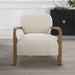 Telluride Accent Chair Solid Oak Tapered-Furniture-Uttermost-Lighting Design Store