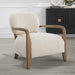Telluride Accent Chair Solid Oak Tapered-Furniture-Uttermost-Lighting Design Store