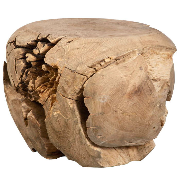 Sola Side Table Natural Bleached Teak-Furniture-Uttermost-Lighting Design Store