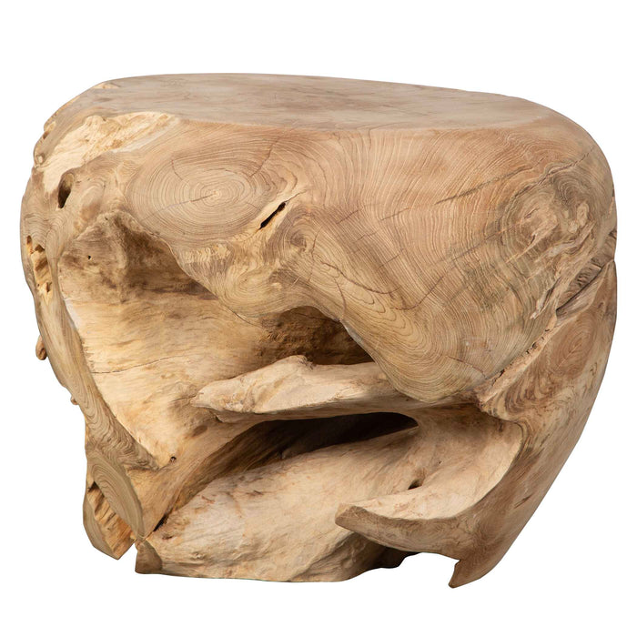 Sola Side Table Natural Bleached Teak-Furniture-Uttermost-Lighting Design Store