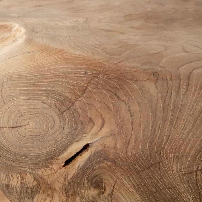 Sola Side Table Natural Bleached Teak-Furniture-Uttermost-Lighting Design Store