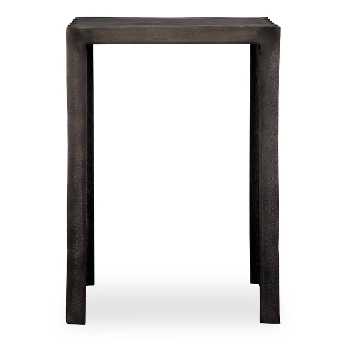 In The Groove Accent Table Antique Nickel-Furniture-Uttermost-Lighting Design Store