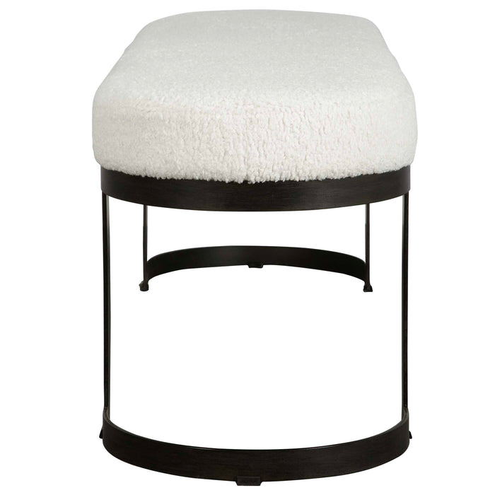 Infinity Bench Matte Black-Furniture-Uttermost-Lighting Design Store