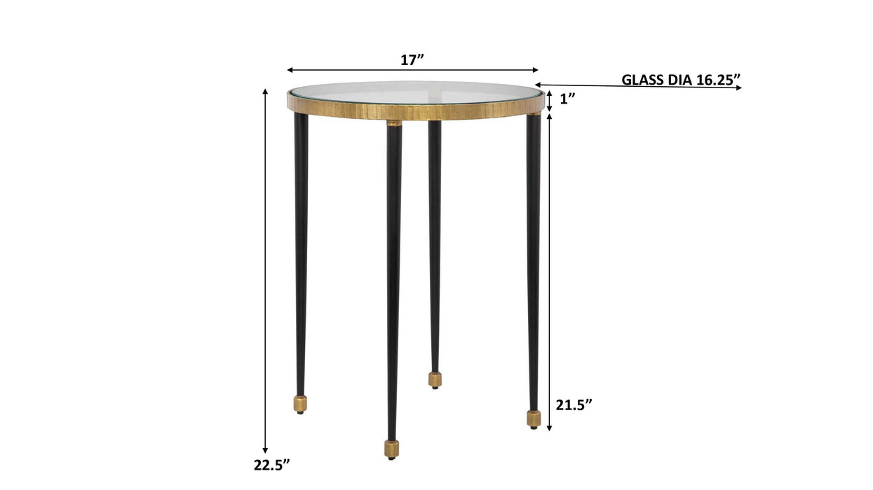 Stiletto Side Table Antique Gold-Furniture-Uttermost-Lighting Design Store