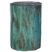 Habitat Accent Stool Rich Blue-green Stain Highlighting-Furniture-Uttermost-Lighting Design Store