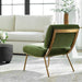 Knoll Accent Chair Brushed Brass-Furniture-Uttermost-Lighting Design Store