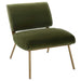 Knoll Accent Chair Brushed Brass-Furniture-Uttermost-Lighting Design Store