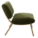 Knoll Accent Chair Brushed Brass-Furniture-Uttermost-Lighting Design Store
