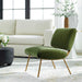 Knoll Accent Chair Brushed Brass-Furniture-Uttermost-Lighting Design Store