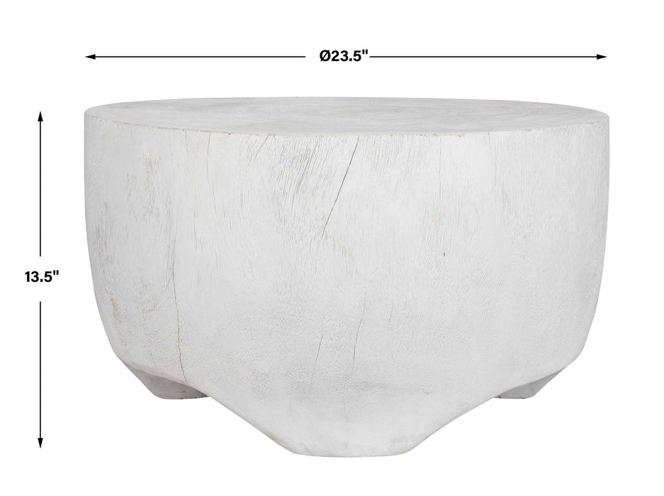 Elevate Coffee Table Matte White-Furniture-Uttermost-Lighting Design Store