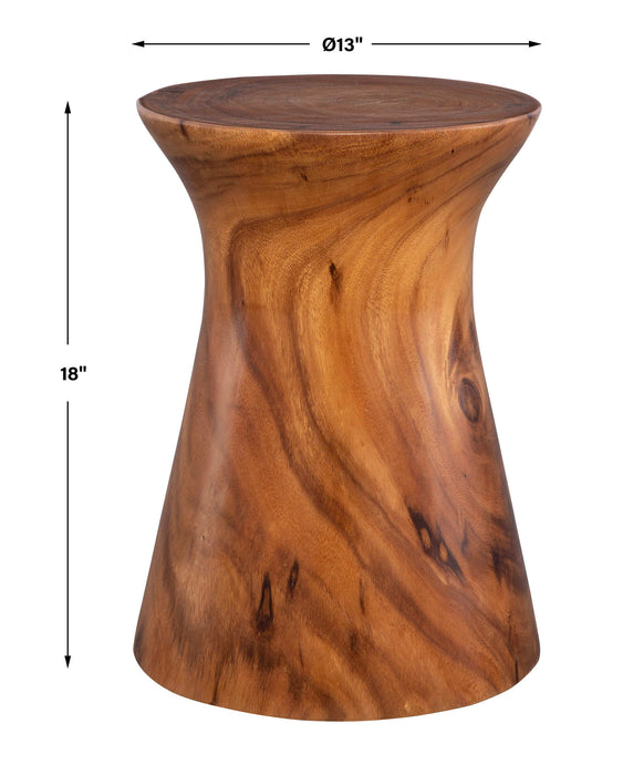 Swell Accent Table Natural Honey-Furniture-Uttermost-Lighting Design Store
