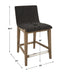 Klemens Counter Stool Brushed Nickel-Furniture-Uttermost-Lighting Design Store