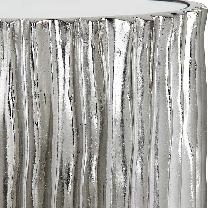 Echo Drink Table Polished Dark Nickel-Furniture-Uttermost-Lighting Design Store