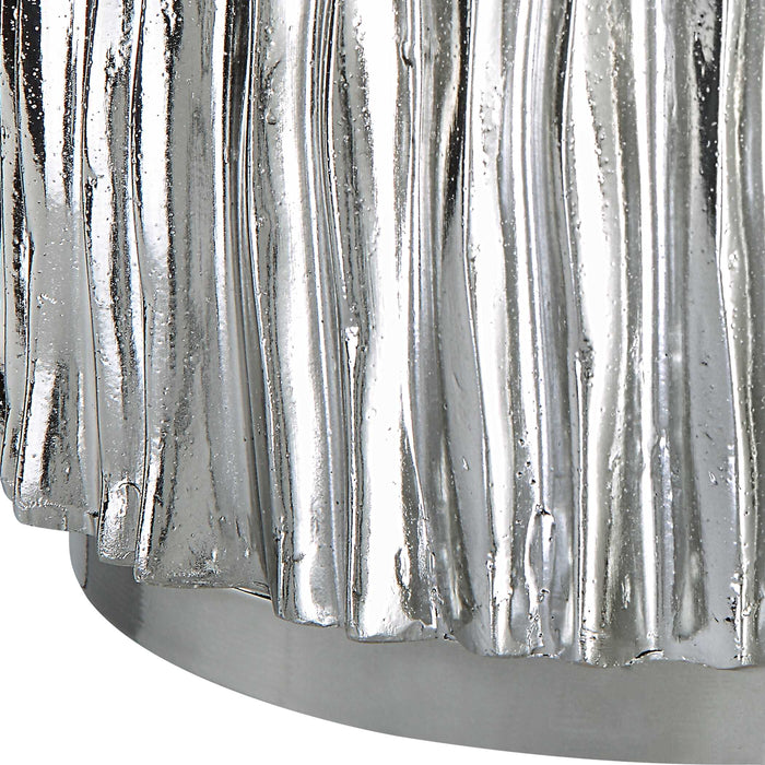 Echo Drink Table Polished Dark Nickel-Furniture-Uttermost-Lighting Design Store