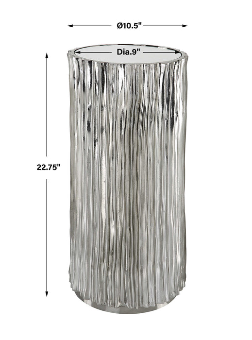 Echo Drink Table Polished Dark Nickel-Furniture-Uttermost-Lighting Design Store