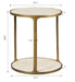 Clench Side Table Antique Brass-Furniture-Uttermost-Lighting Design Store