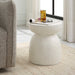 Inhale Accent Table Matte White-Furniture-Uttermost-Lighting Design Store