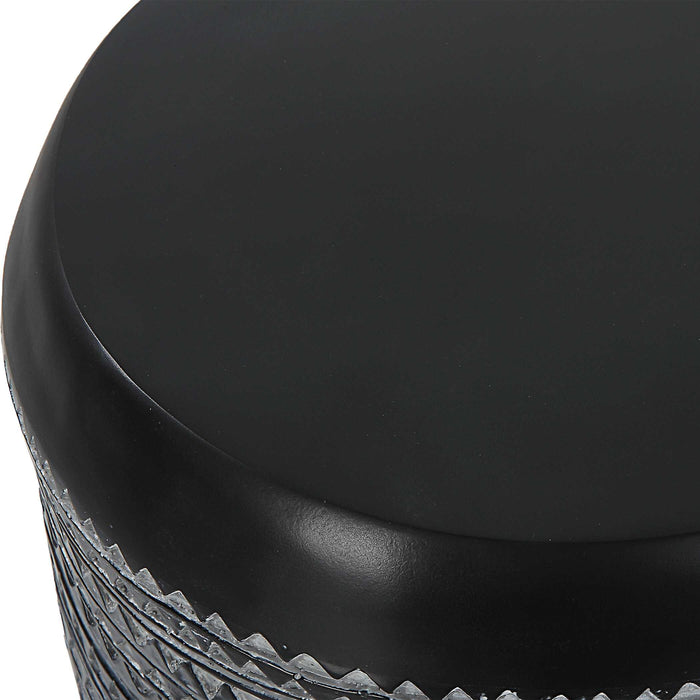 Cutting Edge Accent Table Chalk Black-Furniture-Uttermost-Lighting Design Store