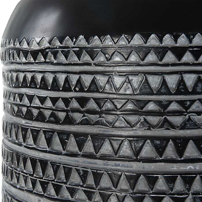 Cutting Edge Accent Table Chalk Black-Furniture-Uttermost-Lighting Design Store