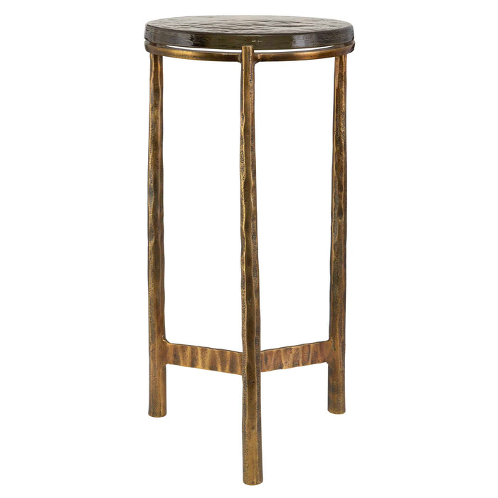 Eternity Accent Table Antique Brass-Furniture-Uttermost-Lighting Design Store