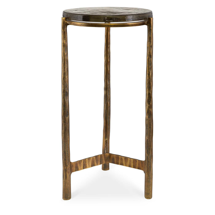 Eternity Accent Table Antique Brass-Furniture-Uttermost-Lighting Design Store