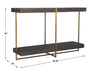 Taja Console Table Brushed Brass-Furniture-Uttermost-Lighting Design Store