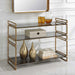 Stacked Up Console Table Antiqued Gold-Furniture-Uttermost-Lighting Design Store