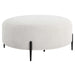 Arles Ottoman Satin Black-Furniture-Uttermost-Lighting Design Store