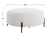 Arles Ottoman Satin Black-Furniture-Uttermost-Lighting Design Store