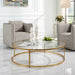 Radius Coffee Table Antiqued Gold-Furniture-Uttermost-Lighting Design Store