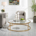Radius Coffee Table Antiqued Gold-Furniture-Uttermost-Lighting Design Store
