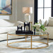 Radius Coffee Table Antiqued Gold-Furniture-Uttermost-Lighting Design Store