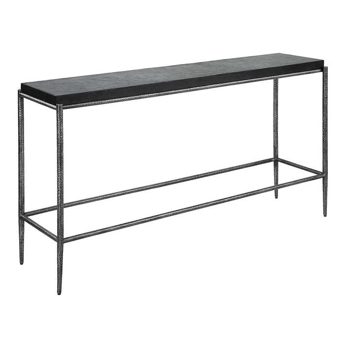 Crescendo Console Table Dark Silver-Furniture-Uttermost-Lighting Design Store