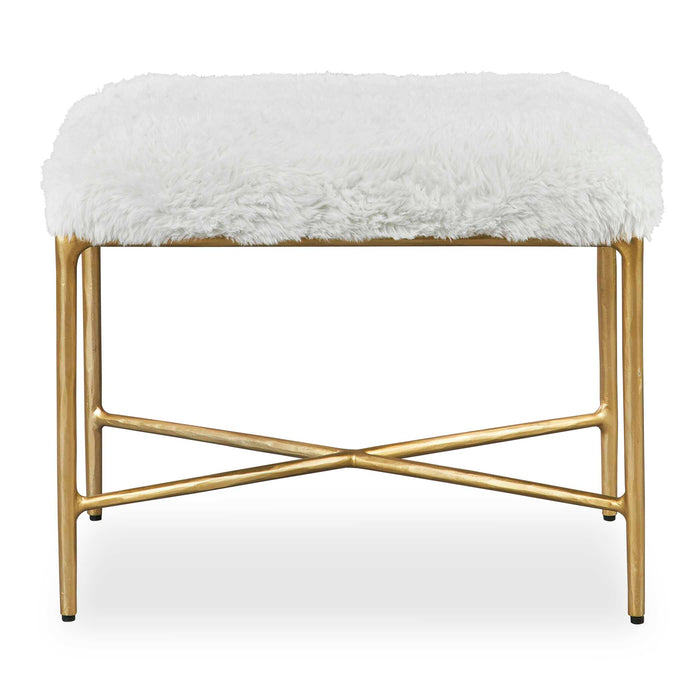 Charmed Bench Soft Gold-Furniture-Uttermost-Lighting Design Store