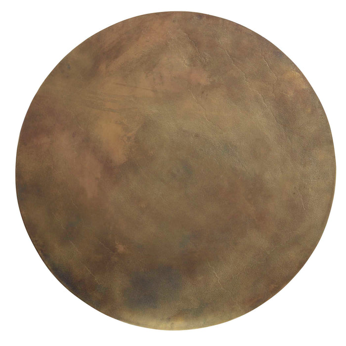 Triplet Coffee Table Antique Brass-Furniture-Uttermost-Lighting Design Store