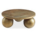 Triplet Coffee Table Antique Brass-Furniture-Uttermost-Lighting Design Store
