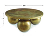Triplet Coffee Table Antique Brass-Furniture-Uttermost-Lighting Design Store