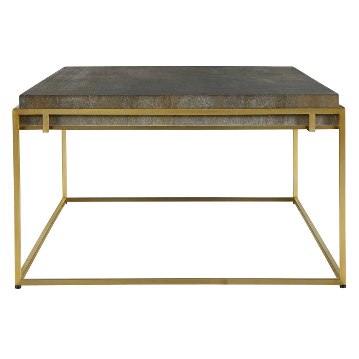 Surround Coffee Table Brushed Brass-Furniture-Uttermost-Lighting Design Store
