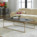 Surround Coffee Table Brushed Brass-Furniture-Uttermost-Lighting Design Store