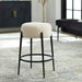 Arles Counter Stool Satin Black-Furniture-Uttermost-Lighting Design Store