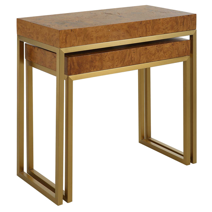 Burl-esque Nesting Tables, S/2-Uttermost-Lighting Design Store